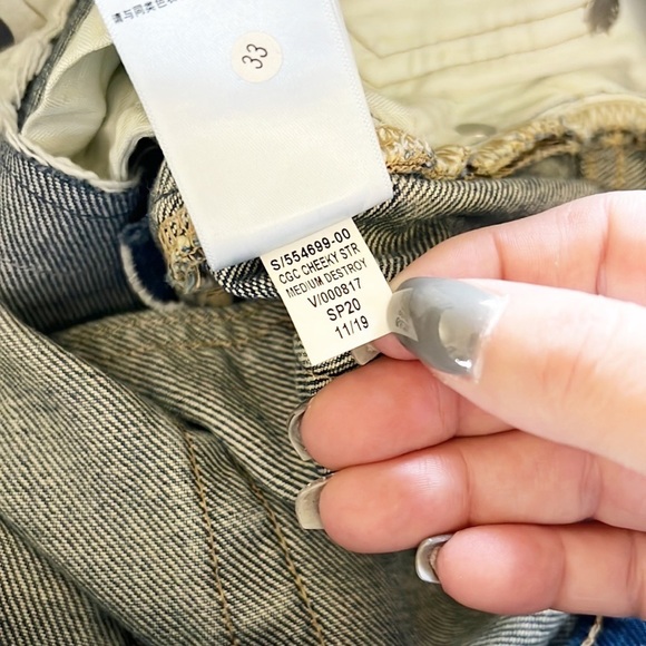 Gap Denim Cheeky Straight Destressed Destroyed Button Fly Jeans - Picture 12 of 13